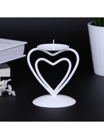 Подсвечник "Гламур" белый