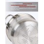 Кастрюля Lara LR02-43, 10.6 л, нержавеющая сталь
