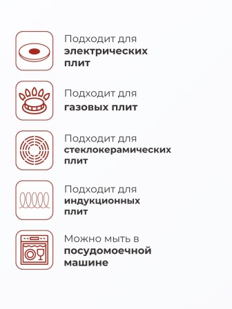 Кастрюля Lara LR02-43, 10.6 л, нержавеющая сталь