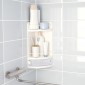 Полка для ванной комнаты, цвет: белый, прозрачный М3156
