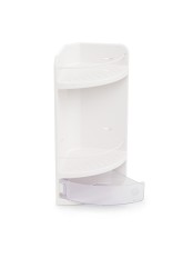 Полка для ванной комнаты, цвет: белый, прозрачный М3156