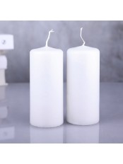 Свечи декоративные белые пеньковые Омский свечной, набор из 2 шт.