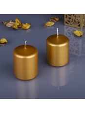 Свеча пеньковая Золотая 5 см Омский свечной, набор из 2 шт.