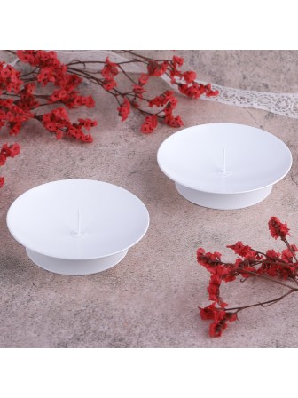 Подсвечник "Лотос" белый, набор из 2 шт.