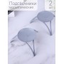 Подсвечник "Олимп" серый, набор из 2 шт. Омский свечной