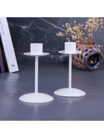 Подсвечник "Боб" белый, набор 2 шт. Омский свечной