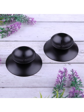 Подсвечник "Гадальный" черный Омский свечной, набор 2 шт.