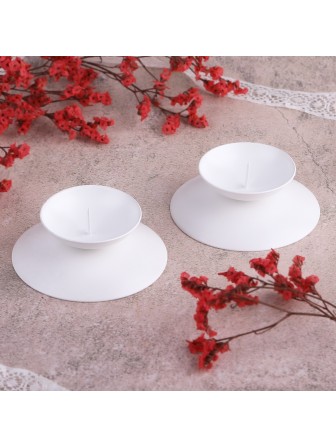 Подсвечник "Гадальный" белый, набор 2 шт.