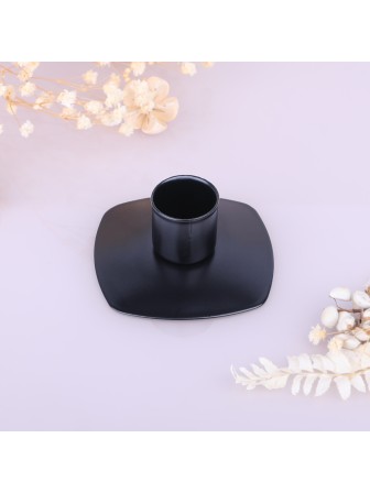 Подсвечник "Квадрат" Омский свечной черный, 2 шт.