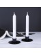 Подсвечник "Круг" черный, набор 2 шт.