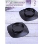 Подсвечник "Таблетка" черный, набор 2 шт.