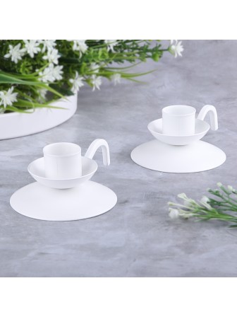 Подсвечник "Ретро" белый, набор 2 шт.