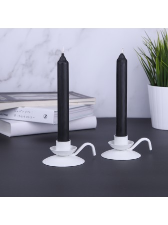 Подсвечник "Ретро" белый, набор 2 шт.