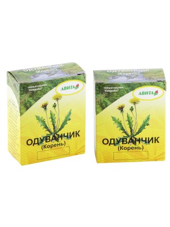 Одуванчик корень "Авита" 50 г x 2 упаковки, при желчнокаменной болезни, гастритах
