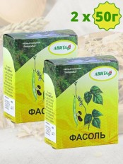 Фасоль створки "Авита" 50 г x 2 шт. при сахарном диабете, для лечения гипертонии, ревматизма