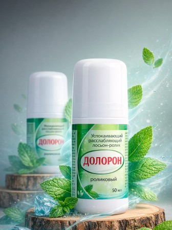 Долорон лосьон для тела во флаконе с роликом, набор 2 шт. х 50 мл