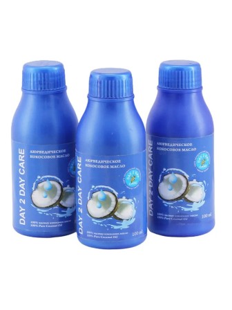 Кокосовое масло аюрведическое Day 2 Day  для тела и волос, 100 мл х 3 шт.