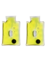 Грелка солевая для рук Рукавичка желтая, набор 2 шт.