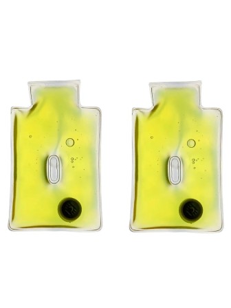 Грелка солевая для рук Рукавичка желтая, набор 2 шт.