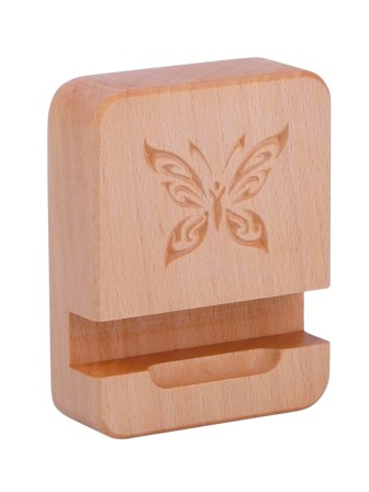 Подставка для телефона деревянная Buken "Бабочка"