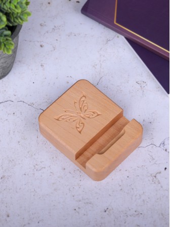 Подставка для телефона деревянная Buken "Бабочка"