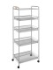 Этажерка ЗМИ Ладья 35КС на колесиках Э410, цвет металлик