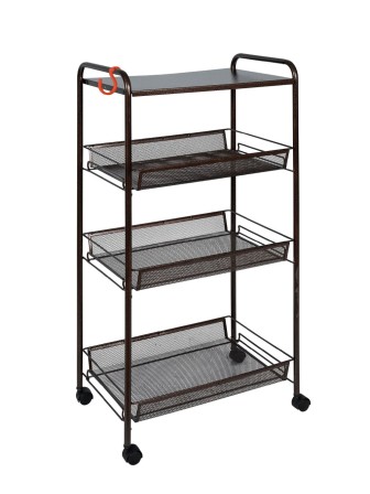 Этажерка ЗМИ Ладья 34КС на колесиках Э357 цвет медный антик