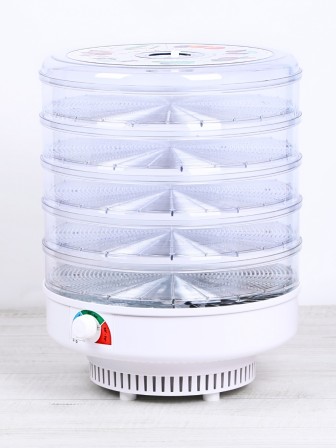 Электросушилка для овощей и фруктов Ветерок 5 поддонов, прозрачная, 500 Вт, цветная упаковка