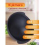 Казан для плова 3,5 л Kukmara Мраморная к37а, стеклянная крышка