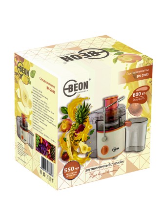 Соковыжималка электрическая Beon BN-2803 800 Вт, стакан 550 мл, горловина 60 мм