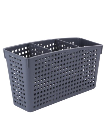 Органайзер корзинка для хранения Violet Лофт с перегородками универсальный, серый