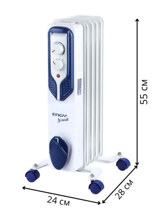 Масляный радиатор ENGY EN-2505 Scandi 1000 Вт, 5 секций