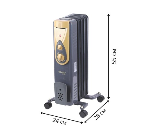 Масляный радиатор ENGY EN-2405 Loft 1000 Вт, 5 секций