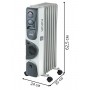 Масляный радиатор Oasis BB-15T 1500 Вт с тепловентилятором