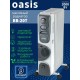 Масляный радиатор Oasis BB-20T с вентилятором, 2 кВт, 9 секций 