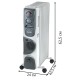 Масляный радиатор Oasis BB-20T с вентилятором, 2 кВт, 9 секций 