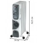 Масляный радиатор Oasis BB-20T с вентилятором, 2 кВт, 9 секций 