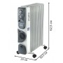 Масляный радиатор Oasis BB-25T с вентилятором, 2.5 кВт, 11 секций