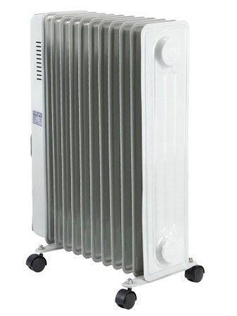 Масляный радиатор Oasis BB-25T с вентилятором, 2.5 кВт, 11 секций