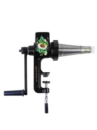 Соковыжималка ручная Мотор Сич СБА-1С шнековая алюминиевая сувенирная с росписью