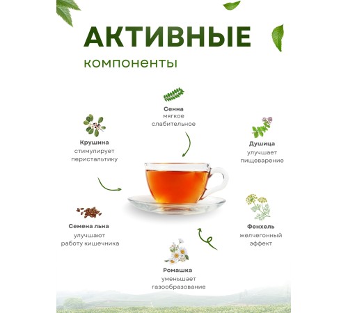 Фитал 4 Сенна микс для кишечника чай слабительный 20 пакетиков, набор 2 шт.