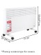 Обогреватель конвектор электрический ENGY EN-2500 Standard 2.5 кВт, термостат, на колесиках
