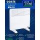 Обогреватель конвектор электрический OASIS KM-10 1 кВт настенный/напольный на колесиках