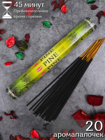 Благовония HEM Сосна (Pine) аромапалочки, упаковка шестигранник