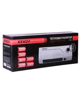 Тепловентилятор настенный ENGY N08 2 кВт керамический с пультом, таймер, термометр