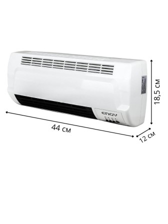 Тепловентилятор настенный ENGY N11 керамический 2 кВт с пультом, таймером