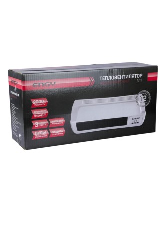 Тепловентилятор настенный ENGY N11 керамический 2 кВт с пультом, таймером