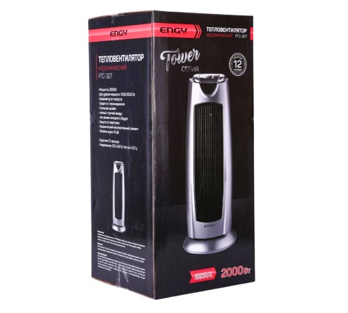 Тепловентилятор керамический ENGY Tower PTC-327 2 кВт напольный вращение