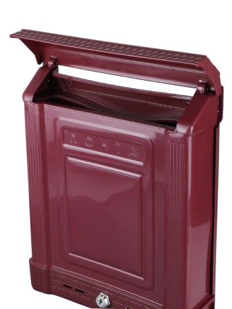 Ящик почтовый Альтернатива М7223 Эконом бордовый с замком