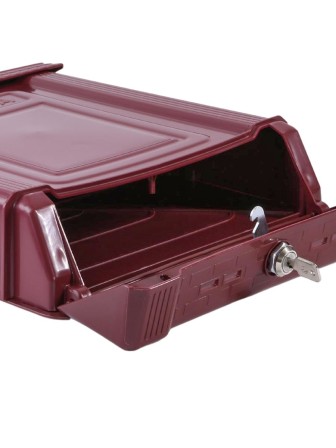 Ящик почтовый Альтернатива М7223 Эконом бордовый с замком